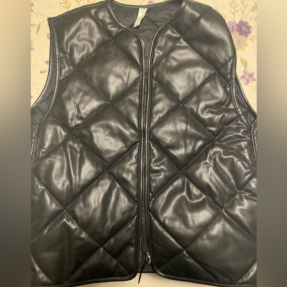 Mango black Quilted Vest